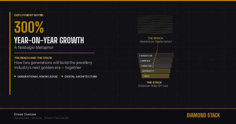 The Bench and the Stack: 300% Year-on-Year Growth, a Nostalgic Metaphor