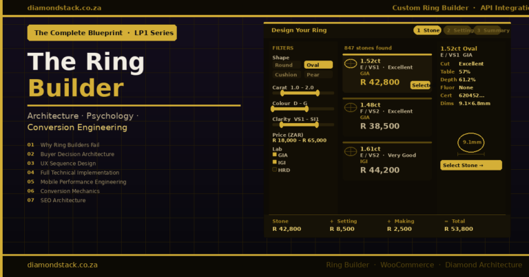 The Complete Ring Builder: Architecture, Psychology, and Conversion Engineering for Jewellery’s Highest-Intent Feature
