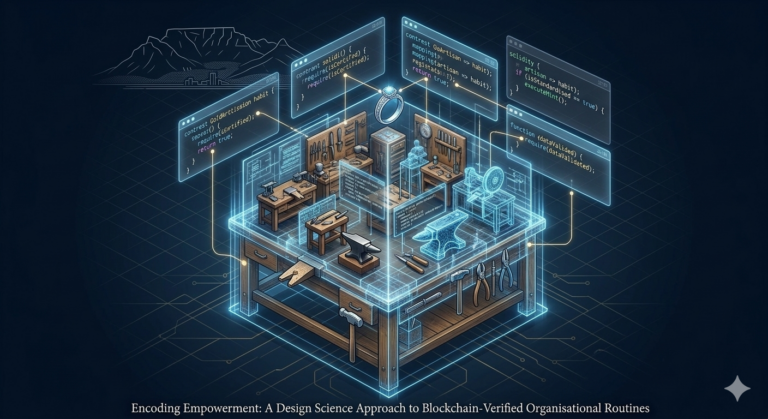 Encoding Empowerment: A Design Science Approach to Blockchain-Verified Organisational Routines