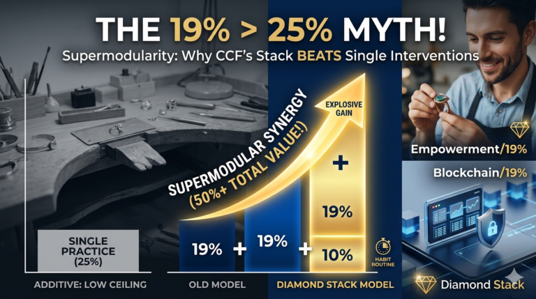 Why 19% Is Actually Better Than 25% — The Supermodularity Argument for Jewellery Studios