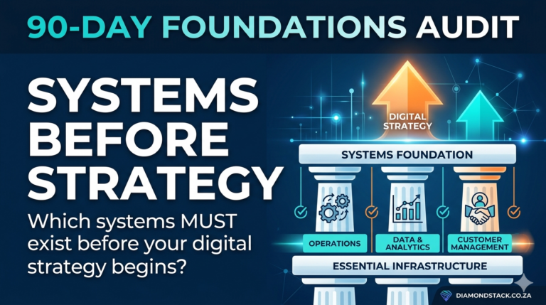 The 90-Day Foundations Audit: Which Systems Must Exist Before Digital Strategy Even Begins