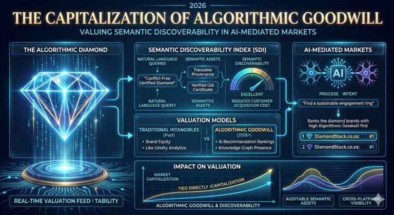 The Capitalization of Algorithmic Goodwill: Valuing Semantic Discoverability in AI-Mediated Markets