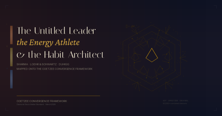 The Untitled Leader, the Energy Athlete, & the Habit Architect