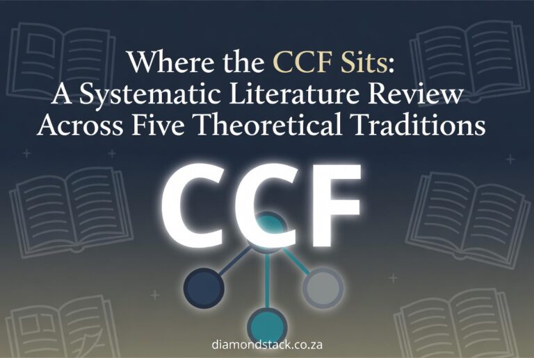 Where the CCF Sits: A Systematic Literature Review Across Five Theoretical Traditions