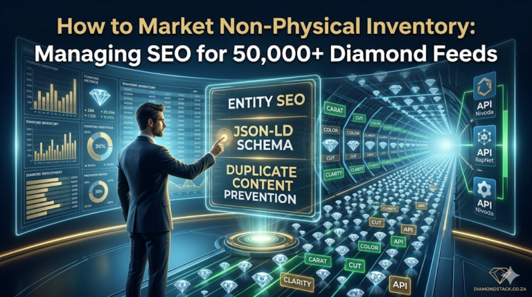 How to Market Non-Physical Inventory: Managing SEO for 50,000+ Diamond Feeds