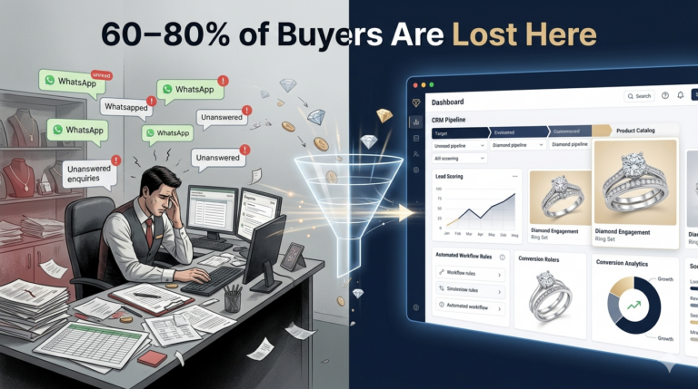 Why Jewellery Stores Lose 60–80% of High-Intent Buyers (And How Technology Fixes It)