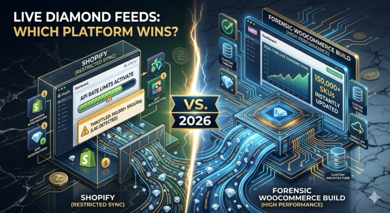 Shopify vs. WooCommerce for Live Diamond Feeds: Which Platform Wins in 2026?